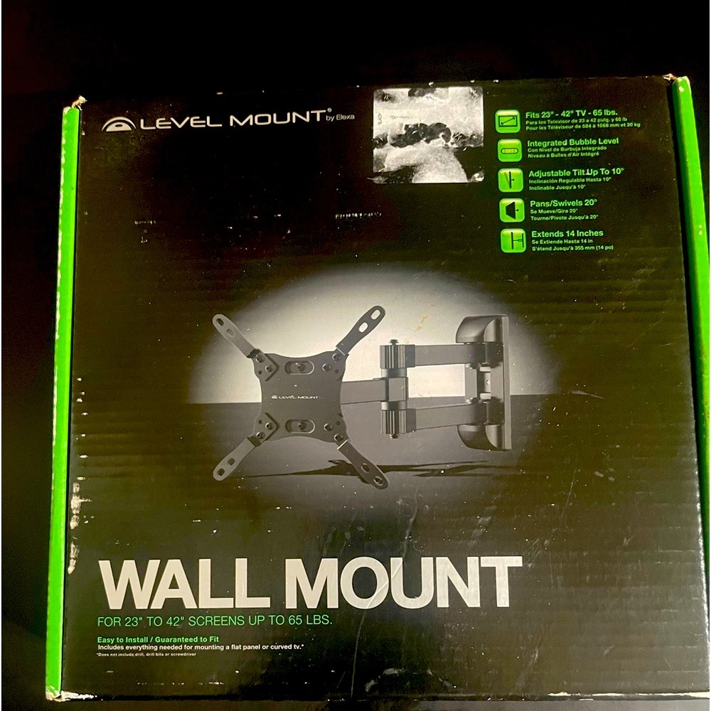 Wall mount for “23” to 42” screens up to 65 LBS